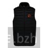 DOUDOUNE NOIRE FEMME SANS MANCHES  HERMINE ORANGE